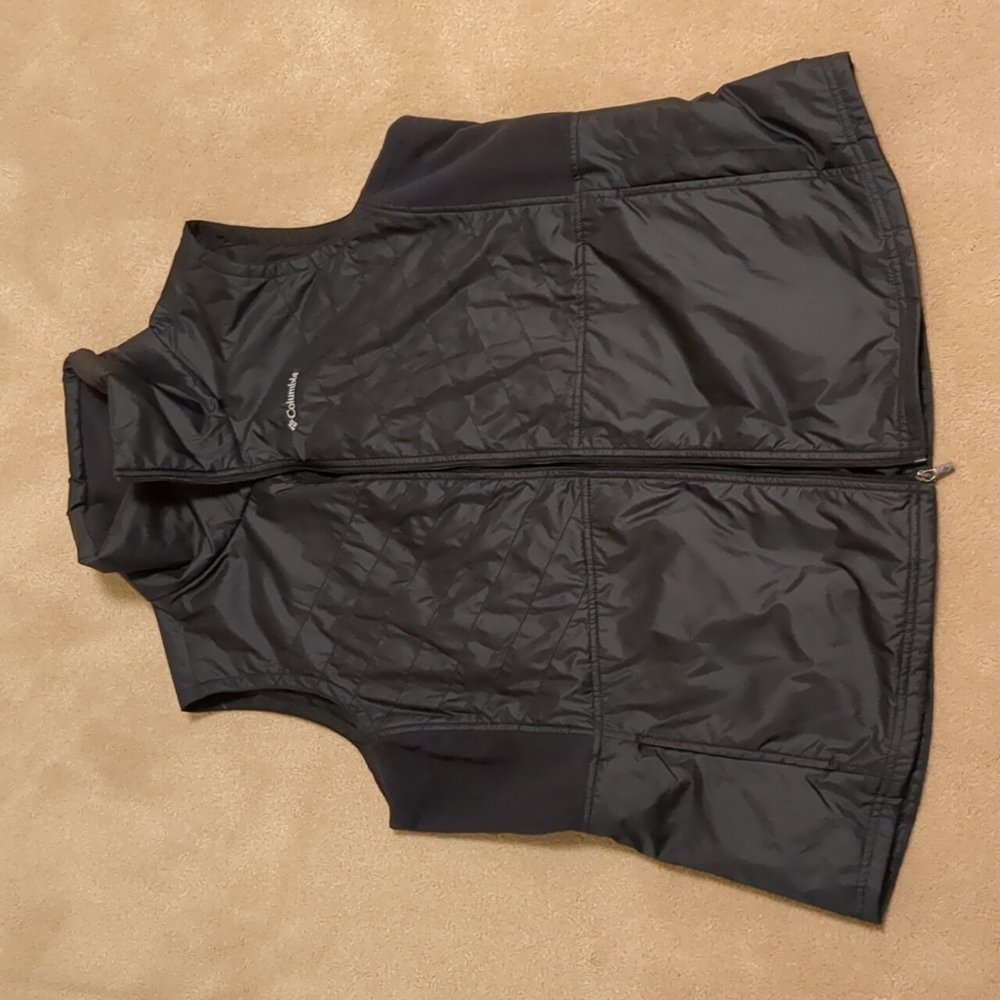 Columbia women's plus size black fleece vest 2X